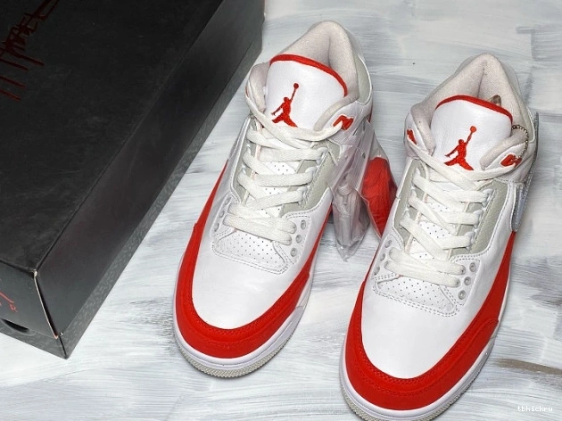 Rep TBkick Retro Air 3 University White Tinker Red Jordan CJ0939-100 0716